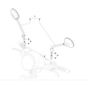 Spiegels Vespa GTS 125 IE