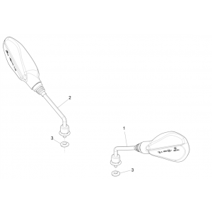 Spiegels Piaggo Zip 50 4-takt IGET 3V Euro 4