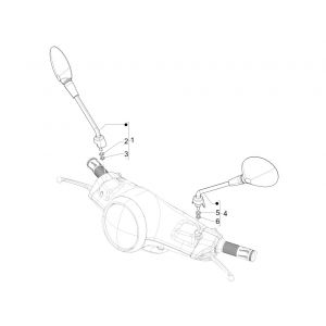 Spiegels Vespa Primavera 50 4-takt IGET 3V Euro 5