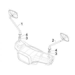 Spiegels Vespa S 50 4-takt 2V 25km/u