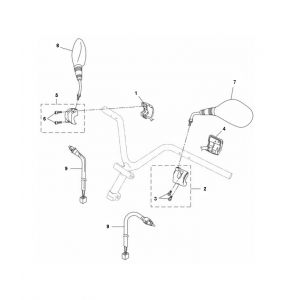 Spiegels Yamaha Aerox 4-takt 2014