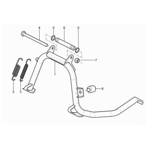 Middenstandaard Piaggio MP3 300 HPE / 300 HPE Sport ABS Euro 5 2020-2022