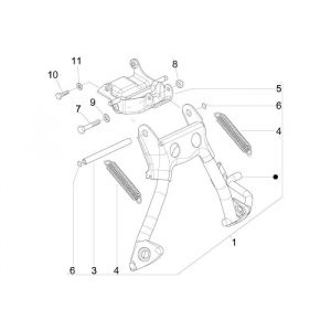 Middenstandaard Vespa Primavera 50 2-takt AC