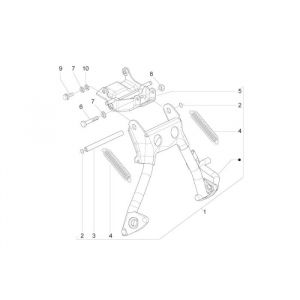 Frame - Middenstandaard Piaggio Zip 2000 2-takt AC