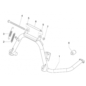 Middenstandaard - Zijstandaard Piaggio MP3 300 LT Sport 2009-2014