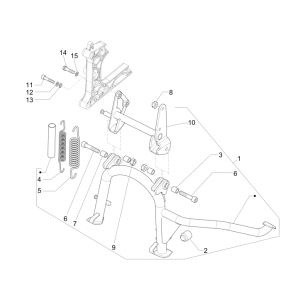 Middenstandaard Piaggio MP3 500 LT Business 2014-2016
