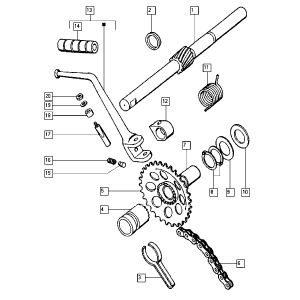 Start mechanisme Tomos FLEXER XL (45KMH) (K8-L0)