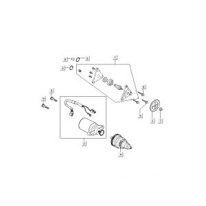 Startmotor - Oliepomp - Bendix Kymco Like TT 4-takt zwart glans 2015 2015