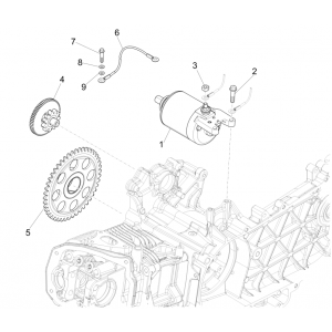 Startmotor - Starttandwiel Vespa Primavera 125 3V IE ABS
