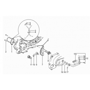Startmotor - Bendix Piaggio Typhoon 50 2-takt Euro 3 2011
