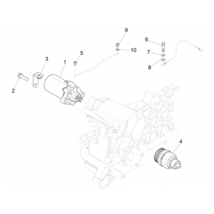 Bendix - Startmotor Vespa Sprint 50 4-takt IGET 3V Euro 5