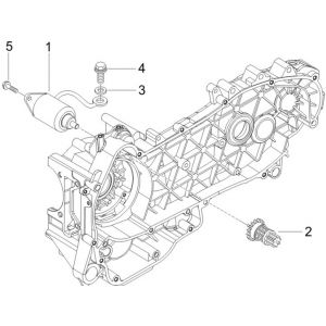 Startmotor - Bendix Gilera Runner 200 VXR 4-takt 2006