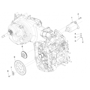 Startmotor - Starttandwiel Piaggio Beverly 350 Sport Touring Euro 3 2013-2014
