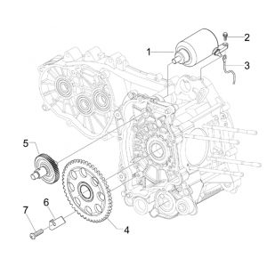 Startmotor - Starttandwiel Piaggio Beverly 125 RST 4V Euro 3 2010-2015