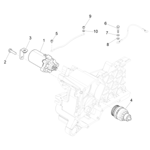 Startmotor - Bendix Piaggio Liberty 50 4-takt AC