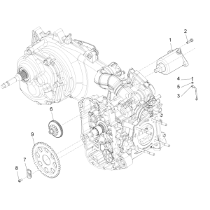 Startmotor - Starttandwiel Piaggio MP3 350 Maxi Sport ABS Euro 4 2018-2020