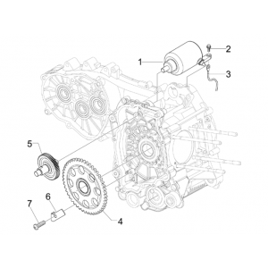 Startmotor - Starttandwiel Vespa GTS 300 ie 2008-2016 (met en zonder ABS)