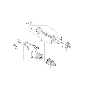 Startmotor - Bendix - Oliepomp GY6 10 / 12 inch Euro 2 ←2018 EURO 2
