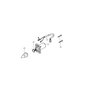 Startmotor - Bendix Kymco B&W LC 2-takt zilver