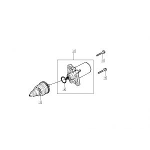 Startmotor - Bendix Kymco DJ 2-takt Zilver