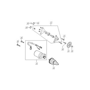 Startmotor - Bendix - Oliepomp Kymco Agility FR 12" 4-takt Euro 4 groen