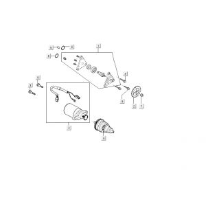 Startmotor - Bendix - Oliepomp Kymco Carry 4-takt wit