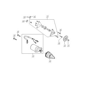 Startmotor - Bendix - Oliepomp Kymco Delivery 4-takt wit