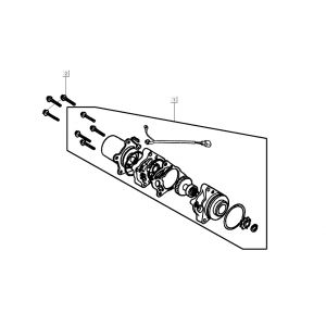 Startmotor Kymco K-Pipe 4-takt Glans Zwart