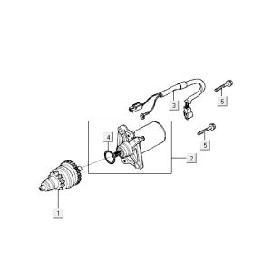 Startmotor - Bendix Kymco Vitality 50 2-takt AC rood