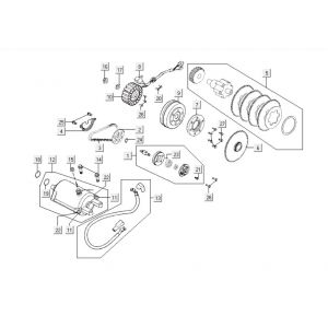 Startmotor Kymco Xciting 500i