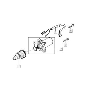Startmotor - Bendix Kymco Yup 50 2-takt AC blauw