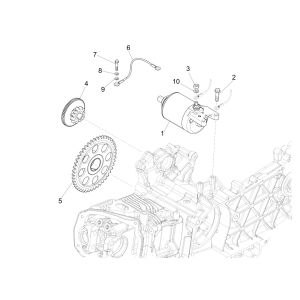 Startmotor Piaggio Liberty 125 IGET 3V IE ABS Euro 4 2015-2019