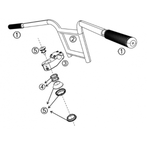 Steering system Yadea Trooper 01 Fatbike