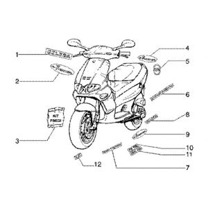 Emblemen - Stickers - Logo Gilera Runner FXR 180 2-takt