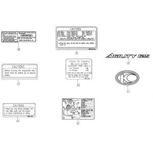 Emblemen - Stickers - Logo Kymco Agility CITY 16 125