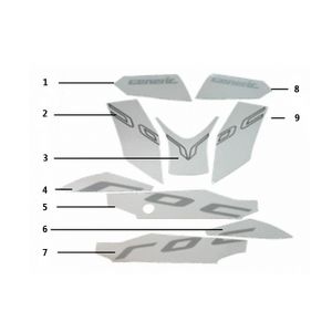 Emblemen - Stickers - Logo Generic Roc 50 2-takt 2010 zilver