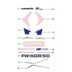 Emblemen - Stickers - Logo Generic Xor Williams 50 2-takt 2009
