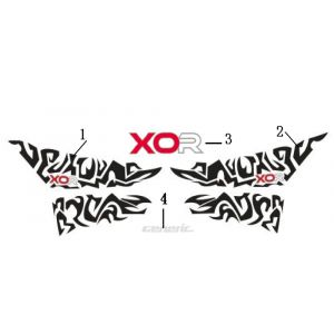 Emblemen - Stickers - Logo Generic Xor 50 2-takt 2006 zwart