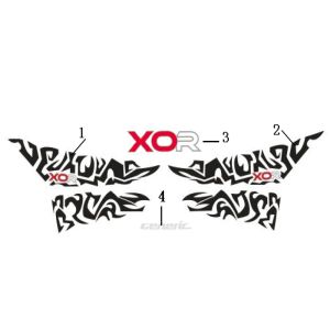 Emblemen - Stickers - Logo Generic Xor 50 2-takt 2006 zwart 25