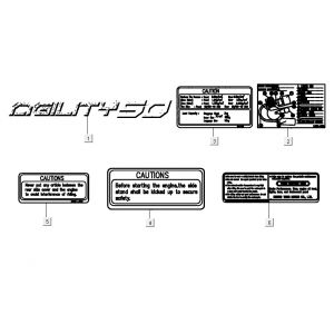 Emblemen - Stickers - Logo Kymco Agility Fat 12' 4-takt zwart