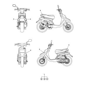 Emblemen - Stickers - Logo Yamaha Bw's 2-takt
