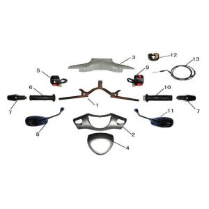 Stuur - Onderdelen stuur AGM GT champagne