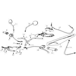 Stuur - Onderdelen stuur China Fashion beige