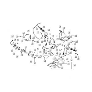 Stuur - Onderdelen stuur Kymco Dink 50 2-takt LC zilver