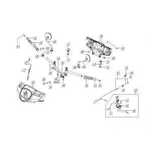 Stuur - Onderdelen stuur Kymco Like TT 4-takt zwart glans 2015 2015