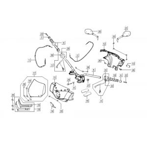 Stuur - Onderdelen stuur Kymco People S 300i