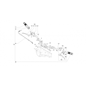 Stuur - Onderdelen stuur Vespa Primavera 50 4-takt IGET 3V Euro 4-Stuur - Onderdelen stuur Vespa Primavera 4-takt 3V (Euro 4)