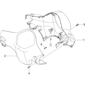 Stuurkappen Vespa LX 50 4-takt 2V AC 25km/u groen 328/A