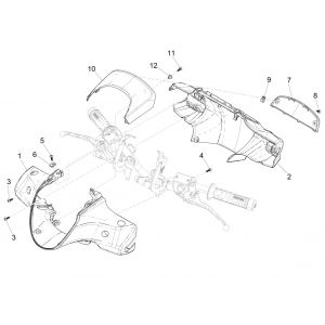 Stuurkappen Piaggio Medley 125 IE ABS Euro 4 2016-2019