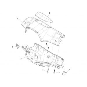 Stuurkappen Vespa Sprint 125 3V IE ABS Euro 5 2021